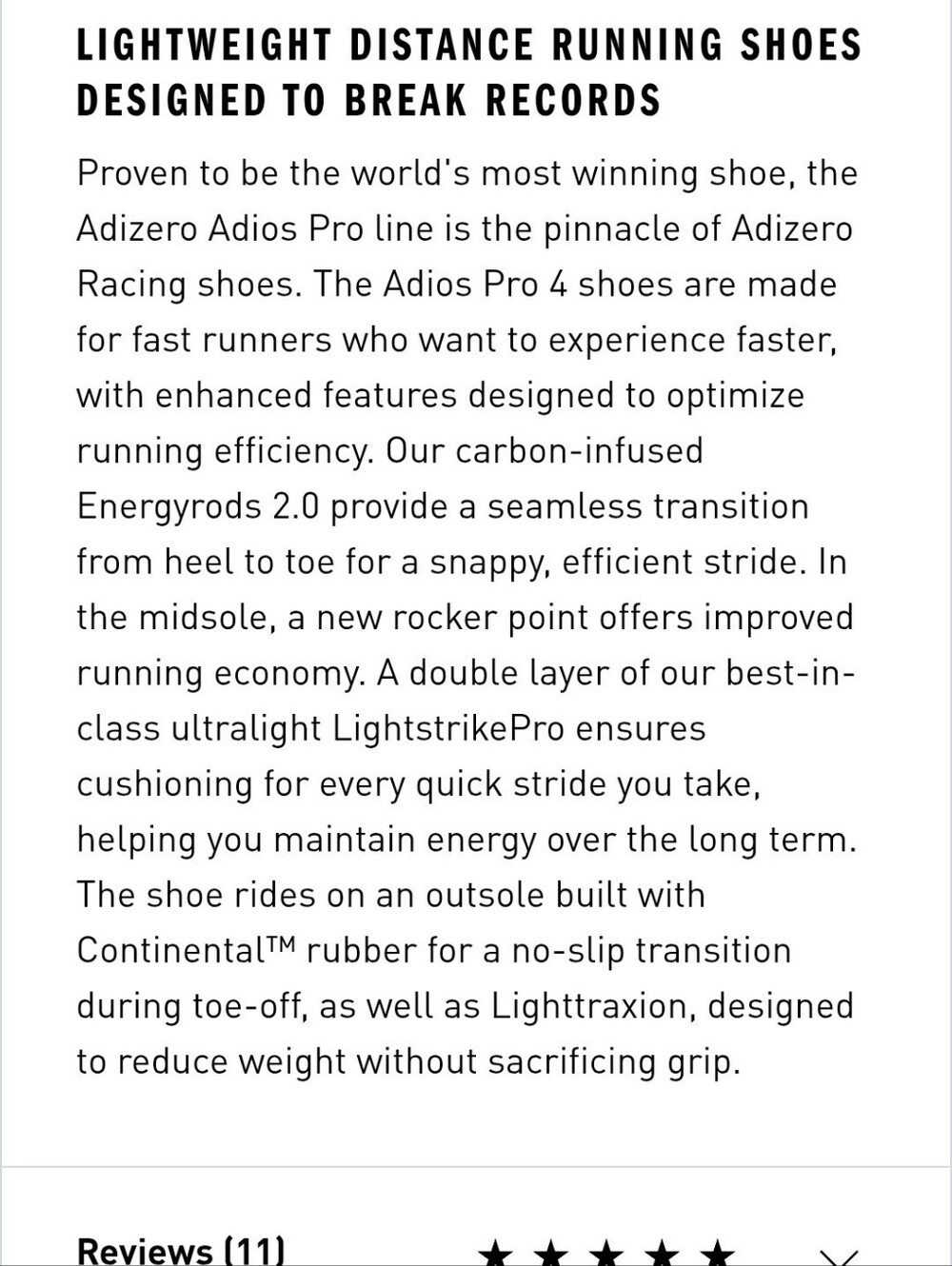 Adizero Adios Pro 4 Running Shoes - Picture 14 of 14